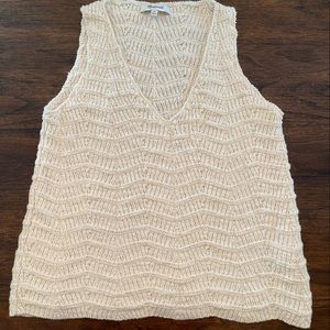 Madewell Knit Cropped Sweater Tank XS
